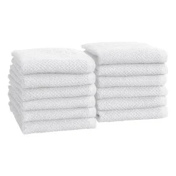 Linery Cotton Quick-Dry Loop Textured 12 Pc Washcloths
