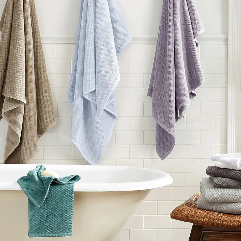Linery Cotton Quick-Dry Loop Textured 12 Pc Washcloths