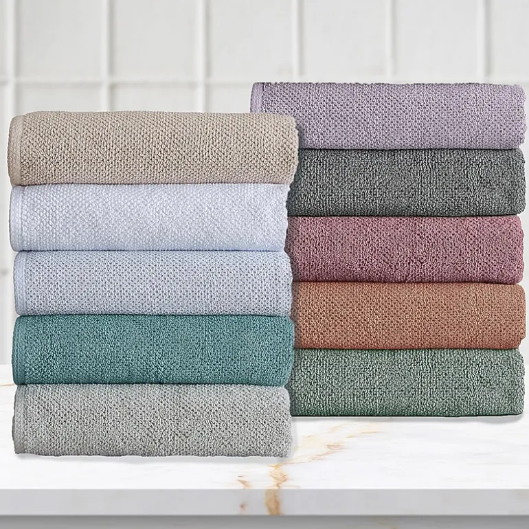 Linery Cotton Quick-Dry Loop Textured 12 Pc Washcloths