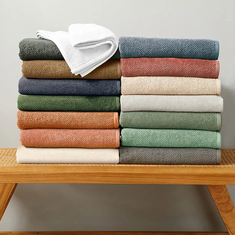 Linery Cotton Quick-Dry Loop Textured 12 Pc Washcloths