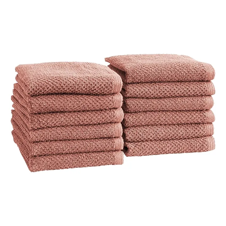 Linery Cotton Quick-Dry Loop Textured 12 Pc Washcloths
