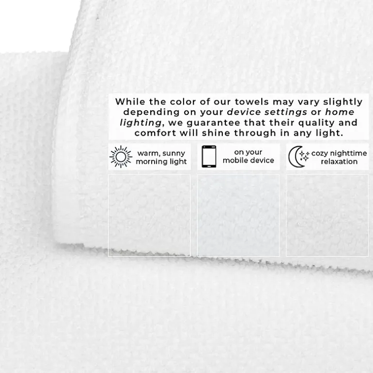 Linery Cotton Quick-Dry Loop Textured 12 Pc Washcloths