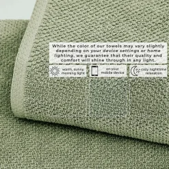 Linery Cotton Quick-Dry Loop Textured 12 Pc Washcloths