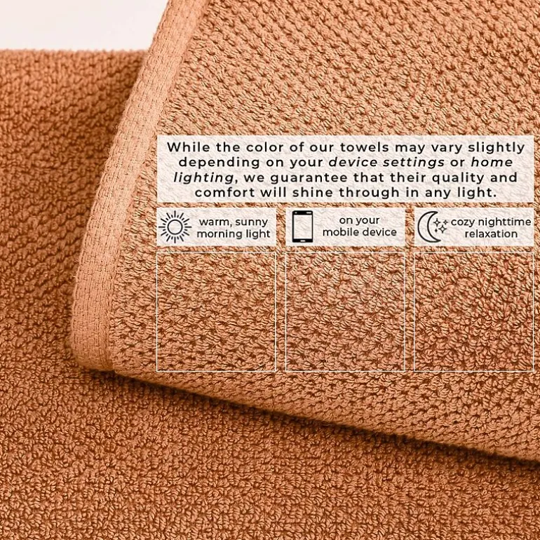 Linery Cotton Quick-Dry Loop Textured 12 Pc Washcloths