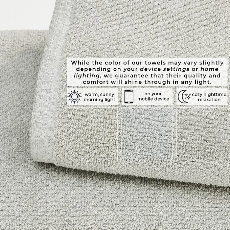 Linery Cotton Quick-Dry Loop Textured 12 Pc Washcloths