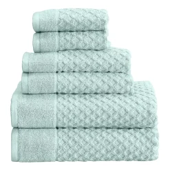 Linery Cotton Quick-Dry Textured 6 Pc Towel Set