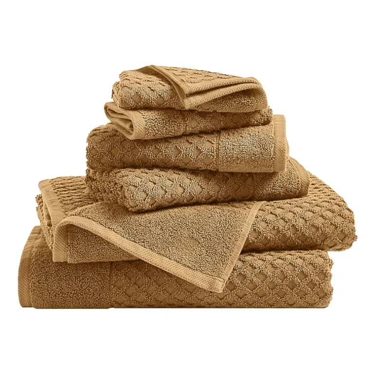 Linery Cotton Quick-Dry Textured 6 Pc Towel Set