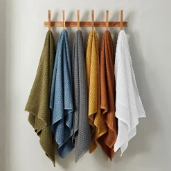 Linery Cotton Quick-Dry Textured 6 Pc Towel Set