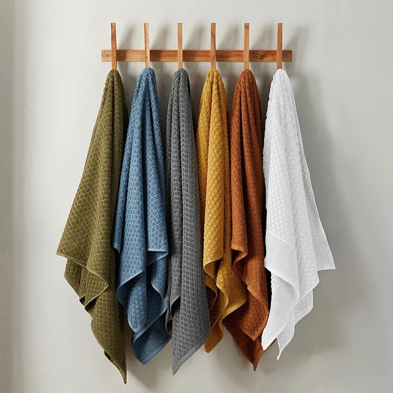 Linery Cotton Quick-Dry Textured 6 Pc Towel Set