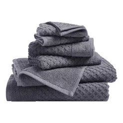 Linery Cotton Quick-Dry Textured 6 Pc Towel Set