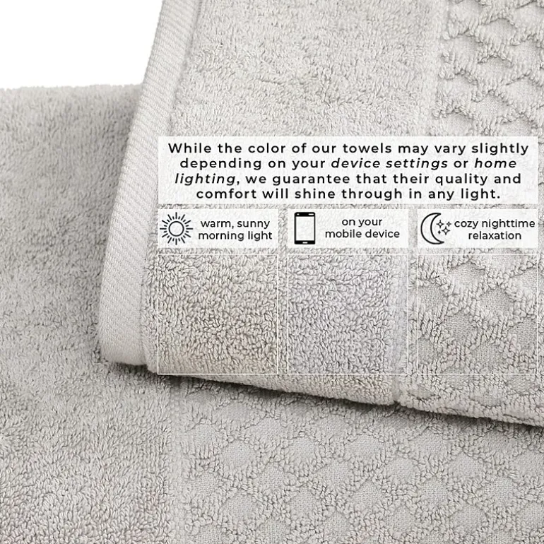 Linery Cotton Quick-Dry Textured 6 Pc Towel Set