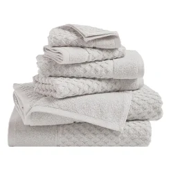 Linery Cotton Quick-Dry Textured 6 Pc Towel Set