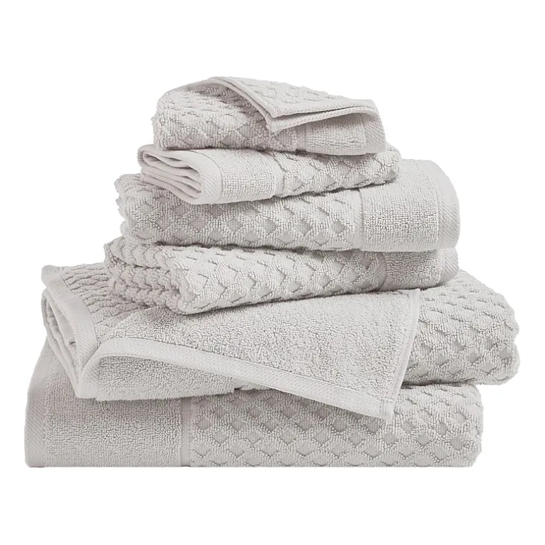 Linery Cotton Quick-Dry Textured 6 Pc Towel Set