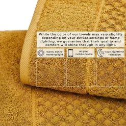 Linery Cotton Quick-Dry Textured 6 Pc Towel Set