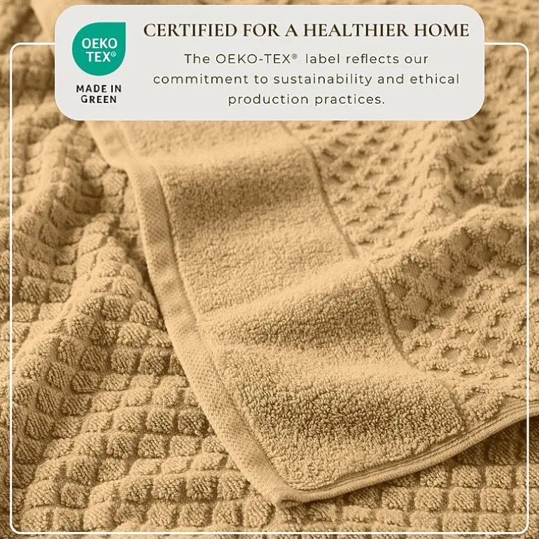 Linery Cotton Quick-Dry Textured 6 Pc Towel Set