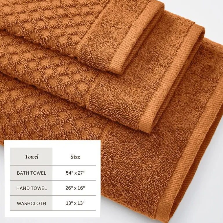 Linery Cotton Quick-Dry Textured 6 Pc Towel Set