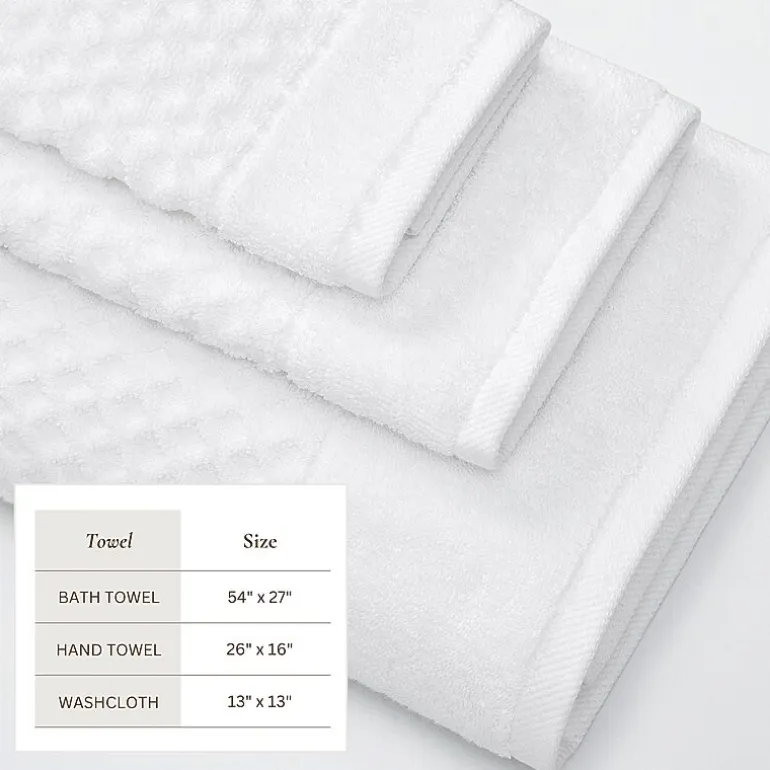 Linery Cotton Quick-Dry Textured 6 Pc Towel Set