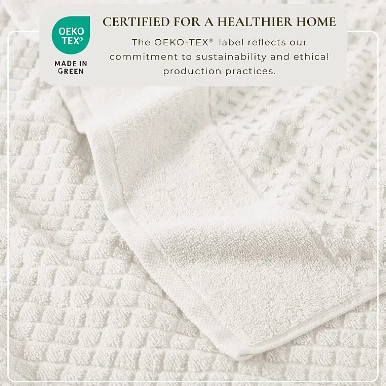 Linery Cotton Quick-Dry Textured 6 Pc Towel Set