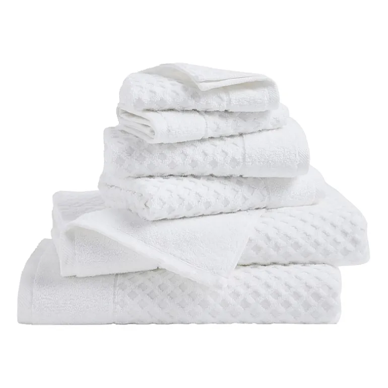 Linery Cotton Quick-Dry Textured 6 Pc Towel Set