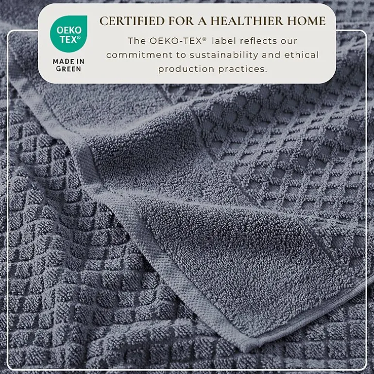 Linery Cotton Quick-Dry Textured 6 Pc Towel Set
