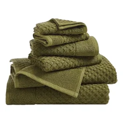 Linery Cotton Quick-Dry Textured 6 Pc Towel Set