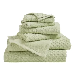 Linery Cotton Quick-Dry Textured 6 Pc Towel Set