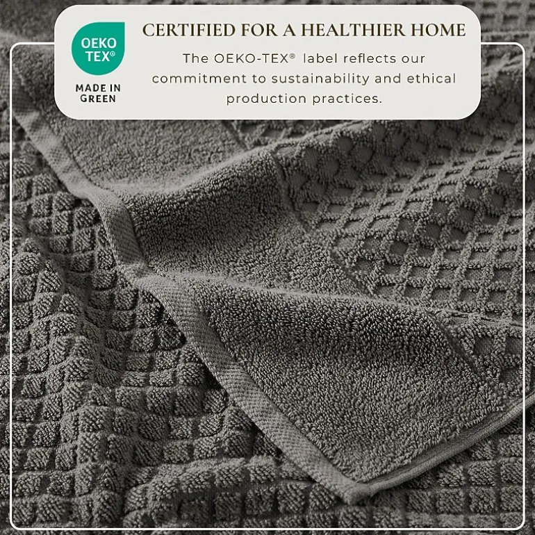 Linery Cotton Quick-Dry Textured 6 Pc Towel Set