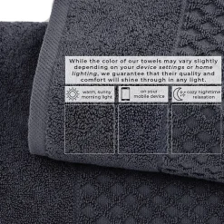 Linery Cotton Quick-Dry Textured 6 Pc Towel Set
