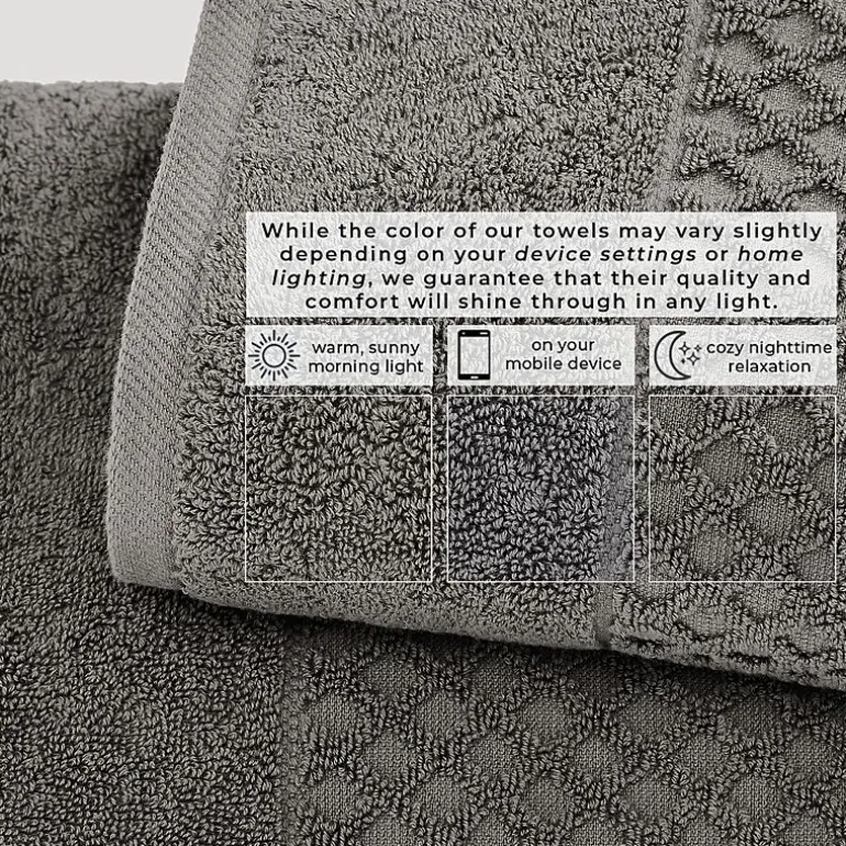 Linery Cotton Quick-Dry Textured 6 Pc Towel Set