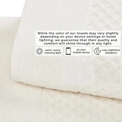Linery Cotton Quick-Dry Textured 6 Pc Towel Set