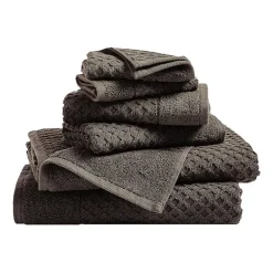 Linery Cotton Quick-Dry Textured 6 Pc Towel Set