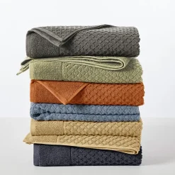 Linery Cotton Quick-Dry Textured 6 Pc Towel Set