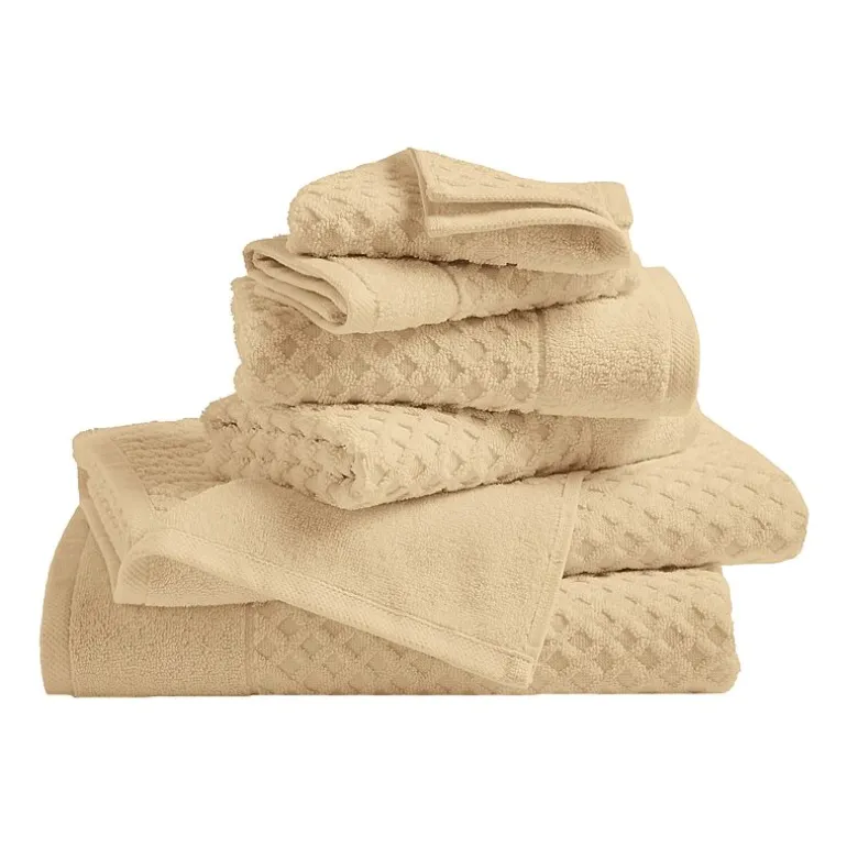 Linery Cotton Quick-Dry Textured 6 Pc Towel Set