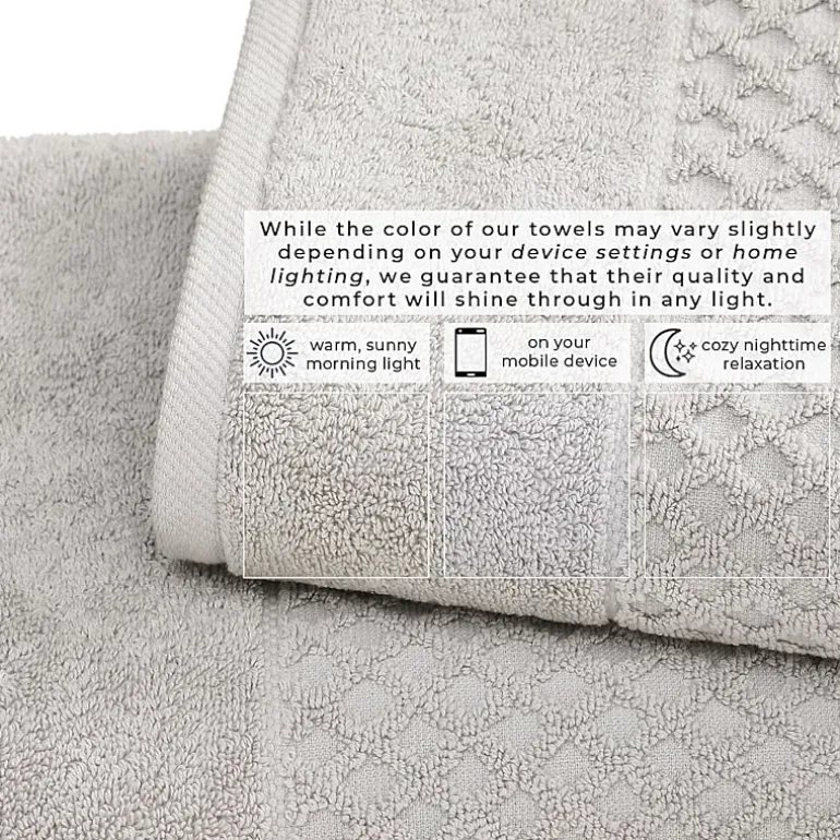 Linery Cotton Quick-Dry Textured 4 Pc Bath Towels