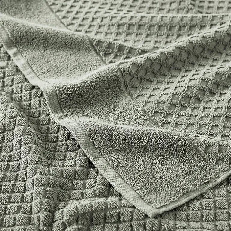Linery Cotton Quick-Dry Textured 4 Pc Bath Towels