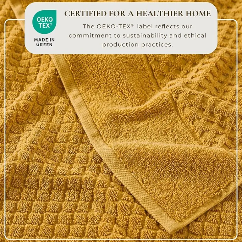 Linery Cotton Quick-Dry Textured 4 Pc Bath Towels