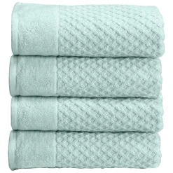 Linery Cotton Quick-Dry Textured 4 Pc Bath Towels