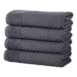 Linery Cotton Quick-Dry Textured 4 Pc Bath Towels
