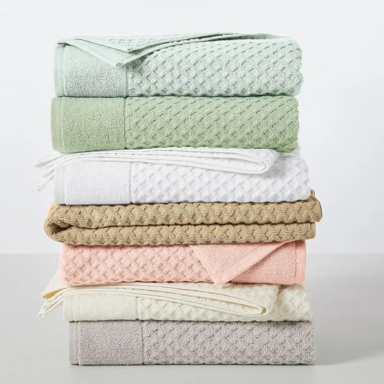 Linery Cotton Quick-Dry Textured 6 Pc Hand Towels