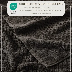 Linery Cotton Quick-Dry Textured 6 Pc Hand Towels