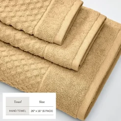 Linery Cotton Quick-Dry Textured 6 Pc Hand Towels