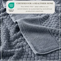 Linery Cotton Quick-Dry Textured 6 Pc Hand Towels