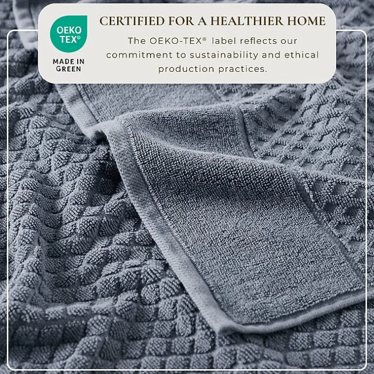 Linery Cotton Quick-Dry Textured 6 Pc Hand Towels