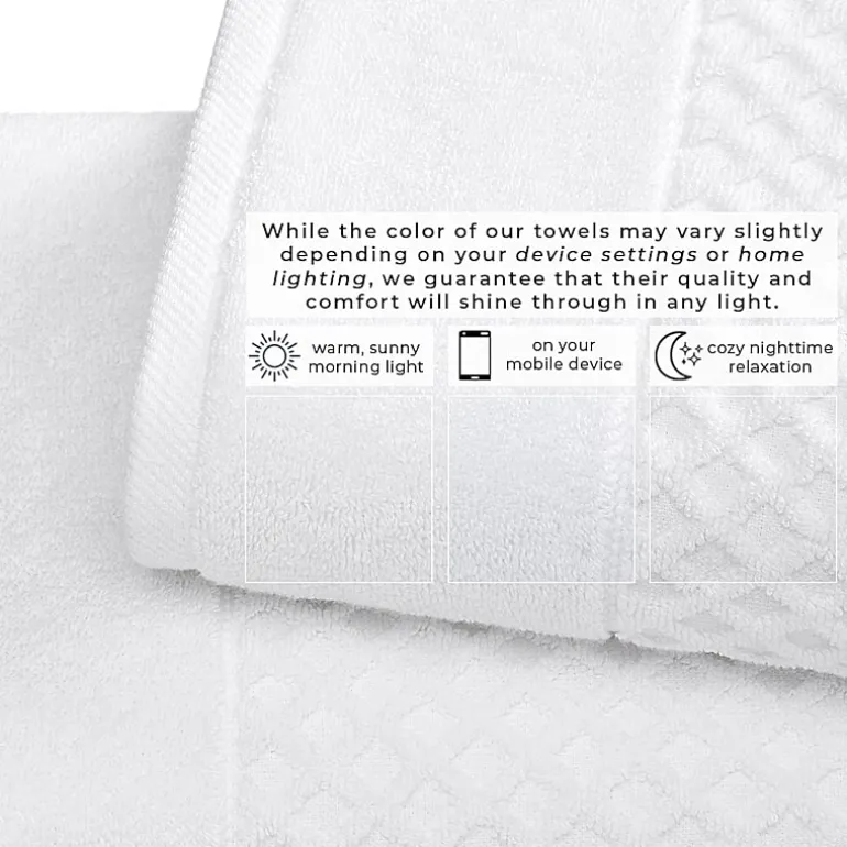 Linery Cotton Quick-Dry Textured 6 Pc Hand Towels