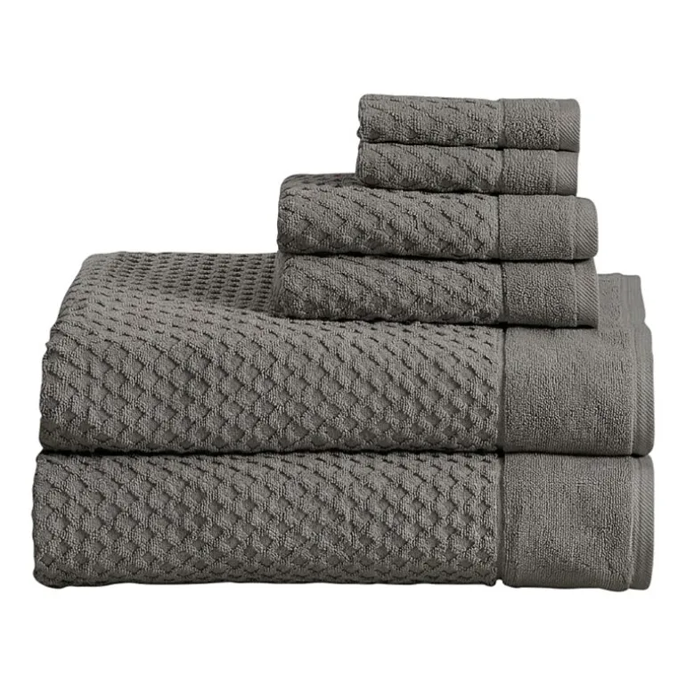 Linery Cotton Textured 6-pc. Quick Dry Bath Towel Set