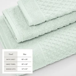 Linery Cotton Textured 6-pc. Quick Dry Bath Towel Set