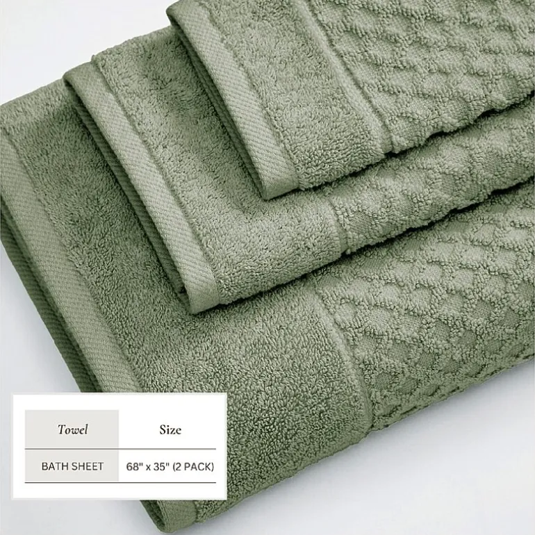 Linery Cotton Textured 6-pc. Quick Dry Bath Towel Set