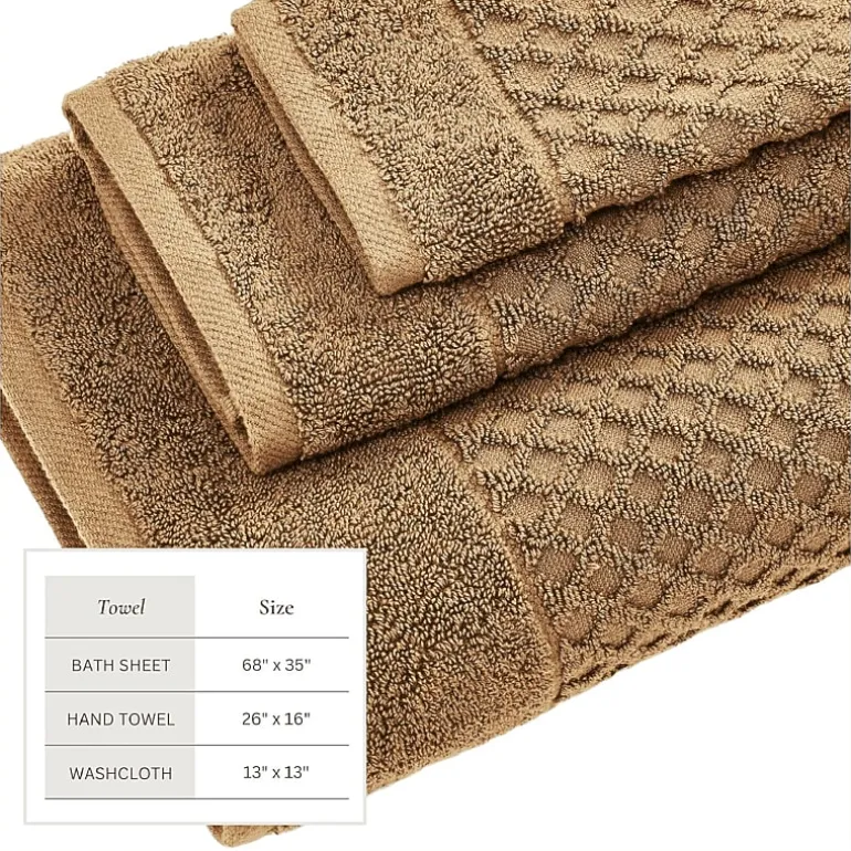 Linery Cotton Textured 6-pc. Quick Dry Bath Towel Set