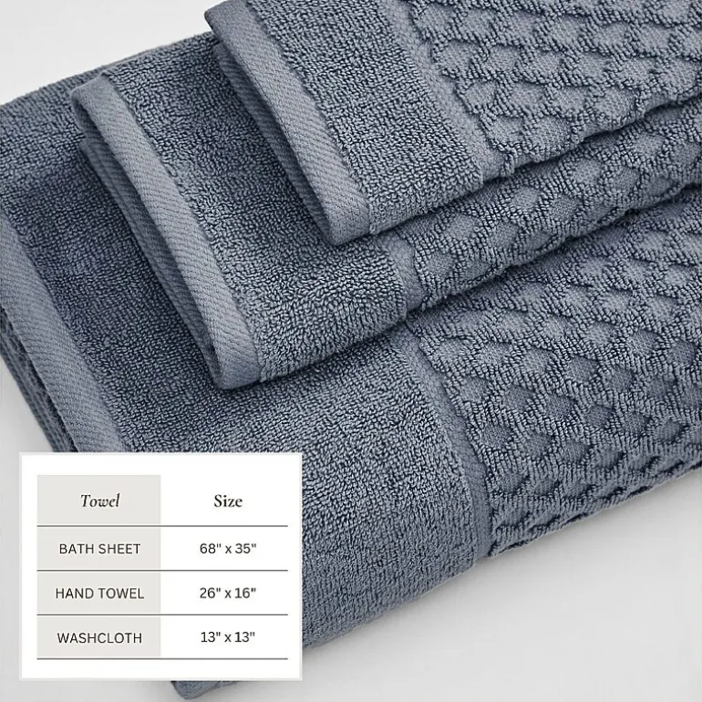 Linery Cotton Textured 6-pc. Quick Dry Bath Towel Set