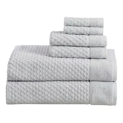 Linery Cotton Textured 6-pc. Quick Dry Bath Towel Set